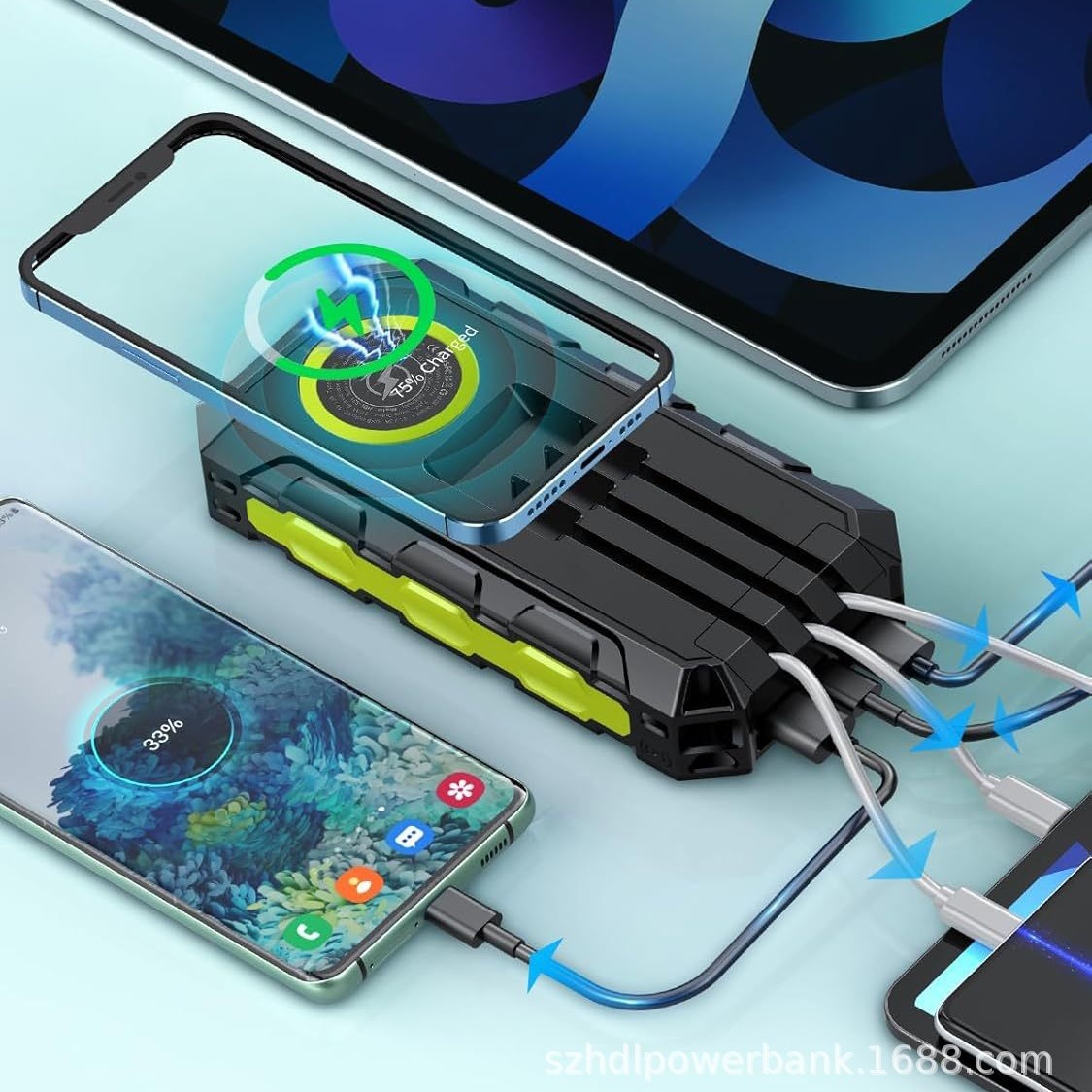 30000mAh Power Bank Waterproof - Solar Emergency Charger avis et prix