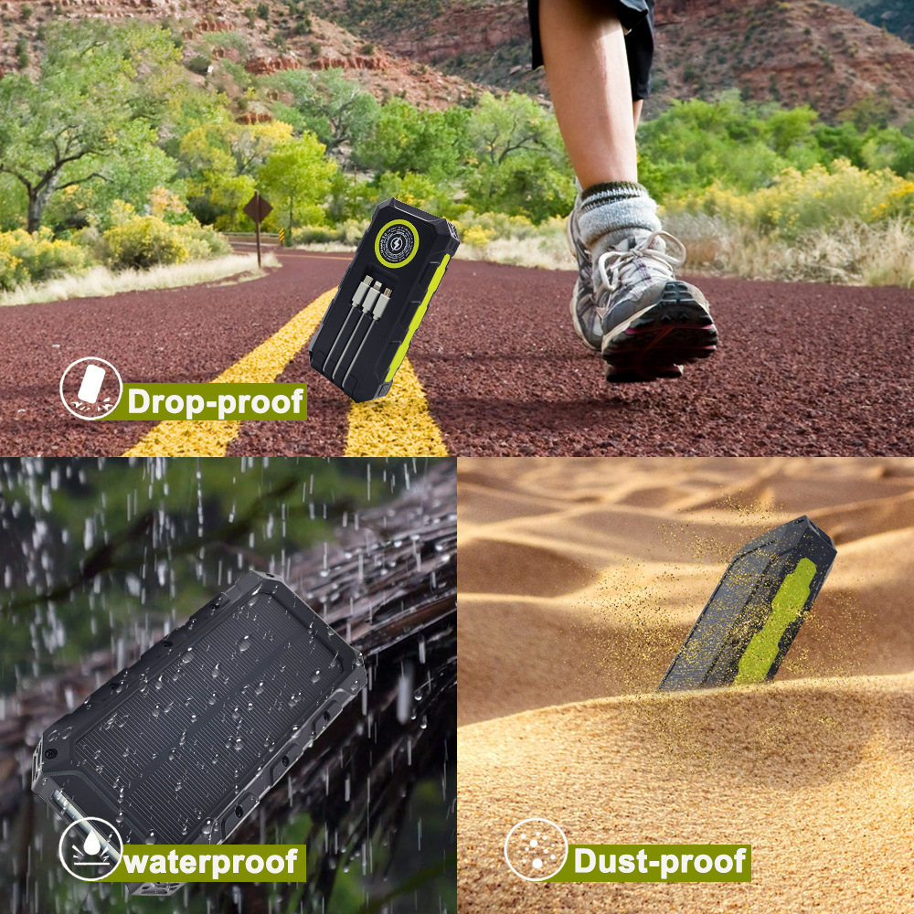 30000mAh Power Bank Waterproof - Solar Emergency Charger avis et prix