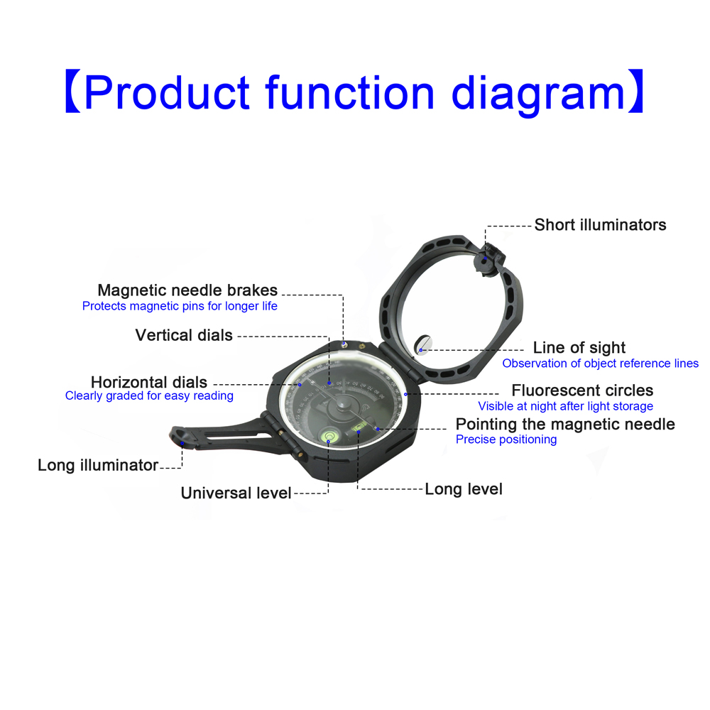 Multifunctional Compass High-A - Compass Lensatic avis et prix