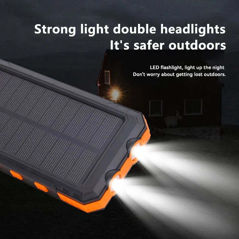 200000mAh Solar Power Bank Por - Solar Emergency Charger avis et prix