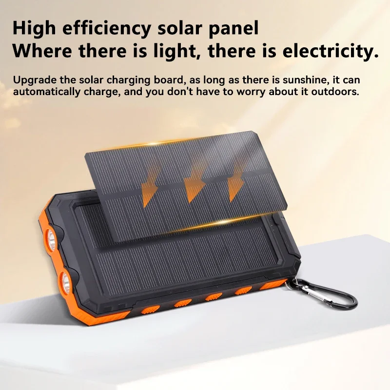 200000mAh Solar Power Bank Por - Solar Emergency Charger avis et prix