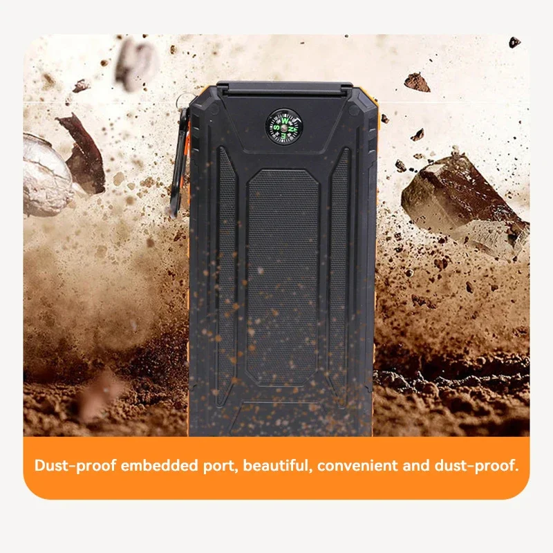 200000mAh Solar Power Bank Por - Solar Emergency Charger avis et prix