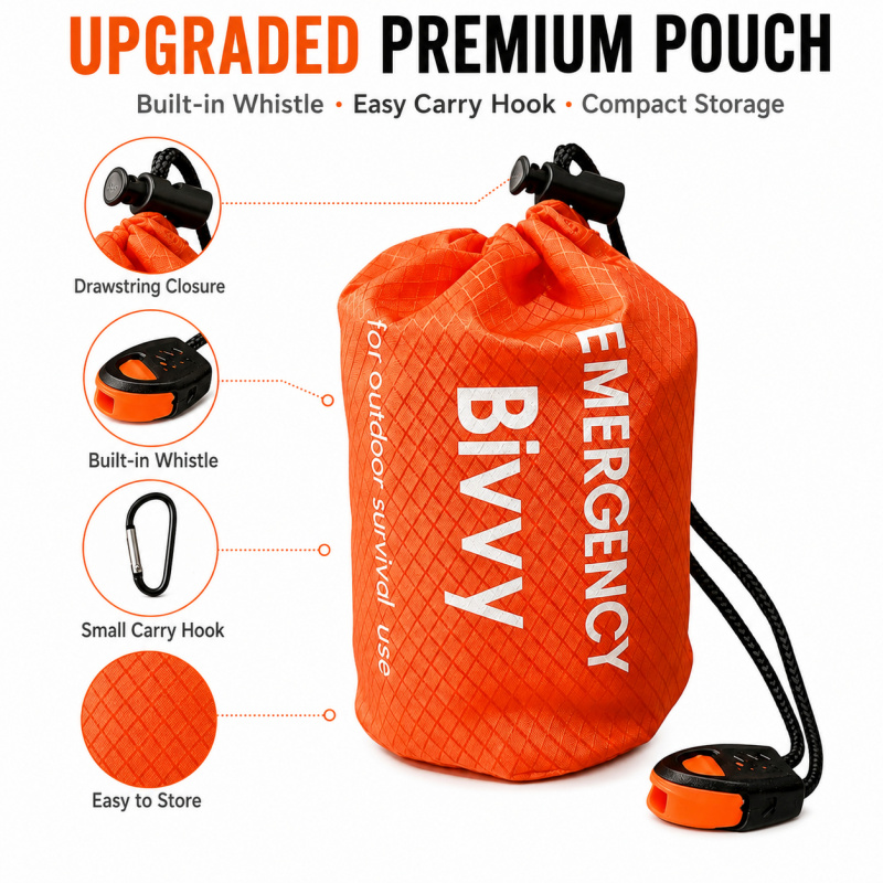 2 Pack Emergency Sleeping Bag, - Bivy Bag Emergency avis et prix
