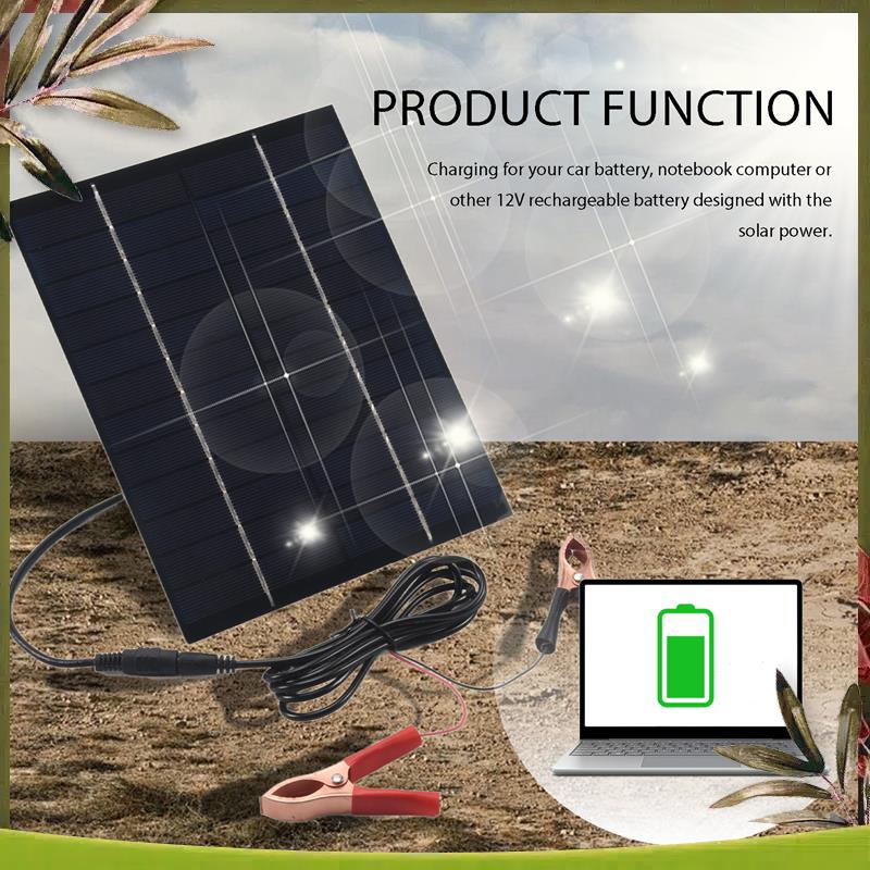 AB98-5.5W 12V Solar Panel Batt - Solar Emergency Charger avis et prix
