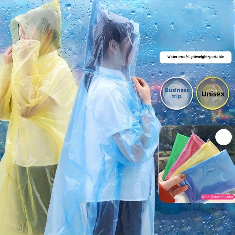 5/10Pcs Disposable Waterproof  - Emergency Poncho Rain avis et prix