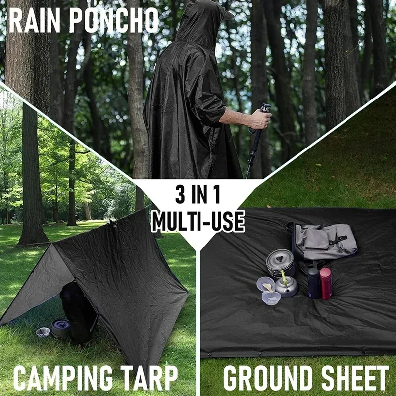 Outdoor 3 In 1 Military Rainco - Emergency Poncho Rain avis et prix