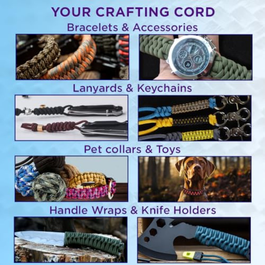 Reflective Paracord Rope 1000  - Para Cord 1000Ft avis et prix