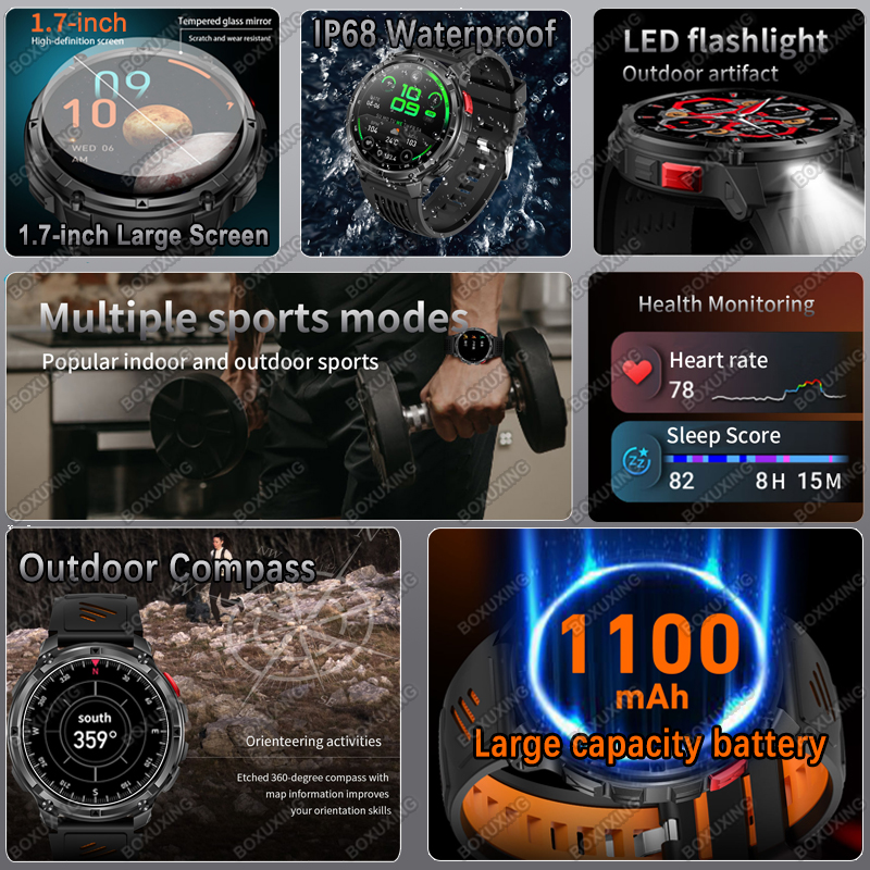 New Military Grade 1100mAh Bat - Compass Lensatic avis et prix