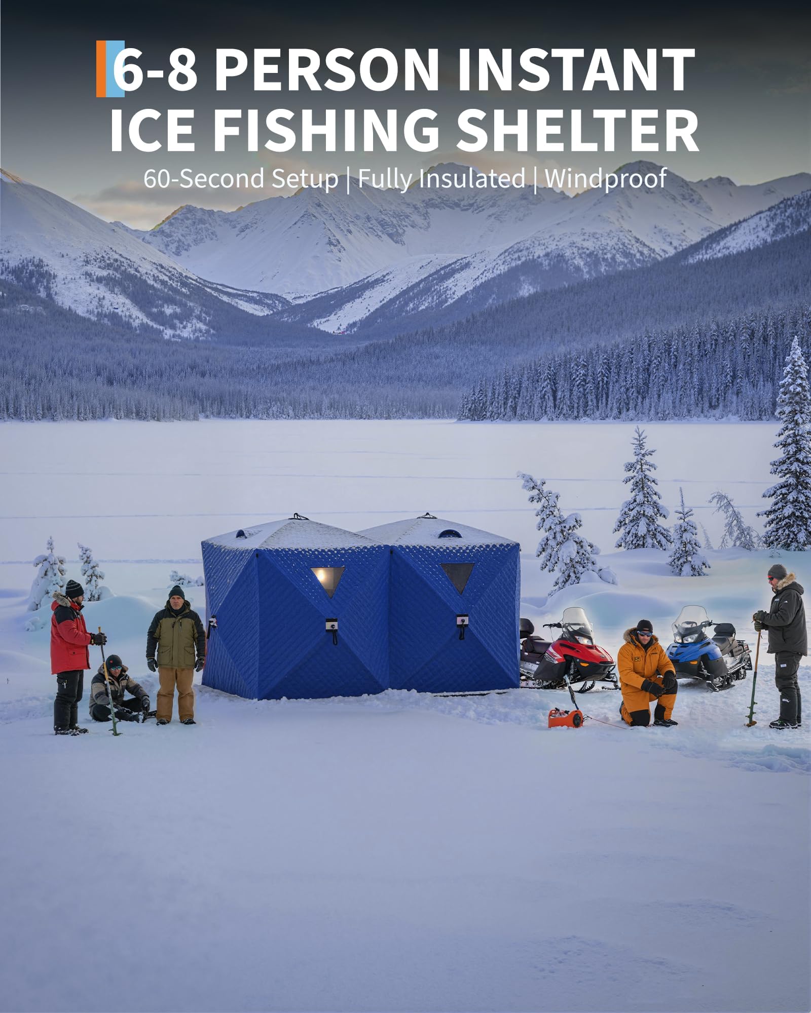Pop-Up Ice Fishing Tent Hub-St - Emergency Mylar Tent avis et prix