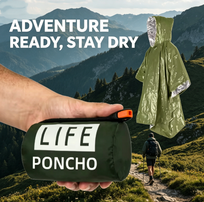 3-in-1 Thermal Emergency Rain  - Emergency Poncho Rain avis et prix