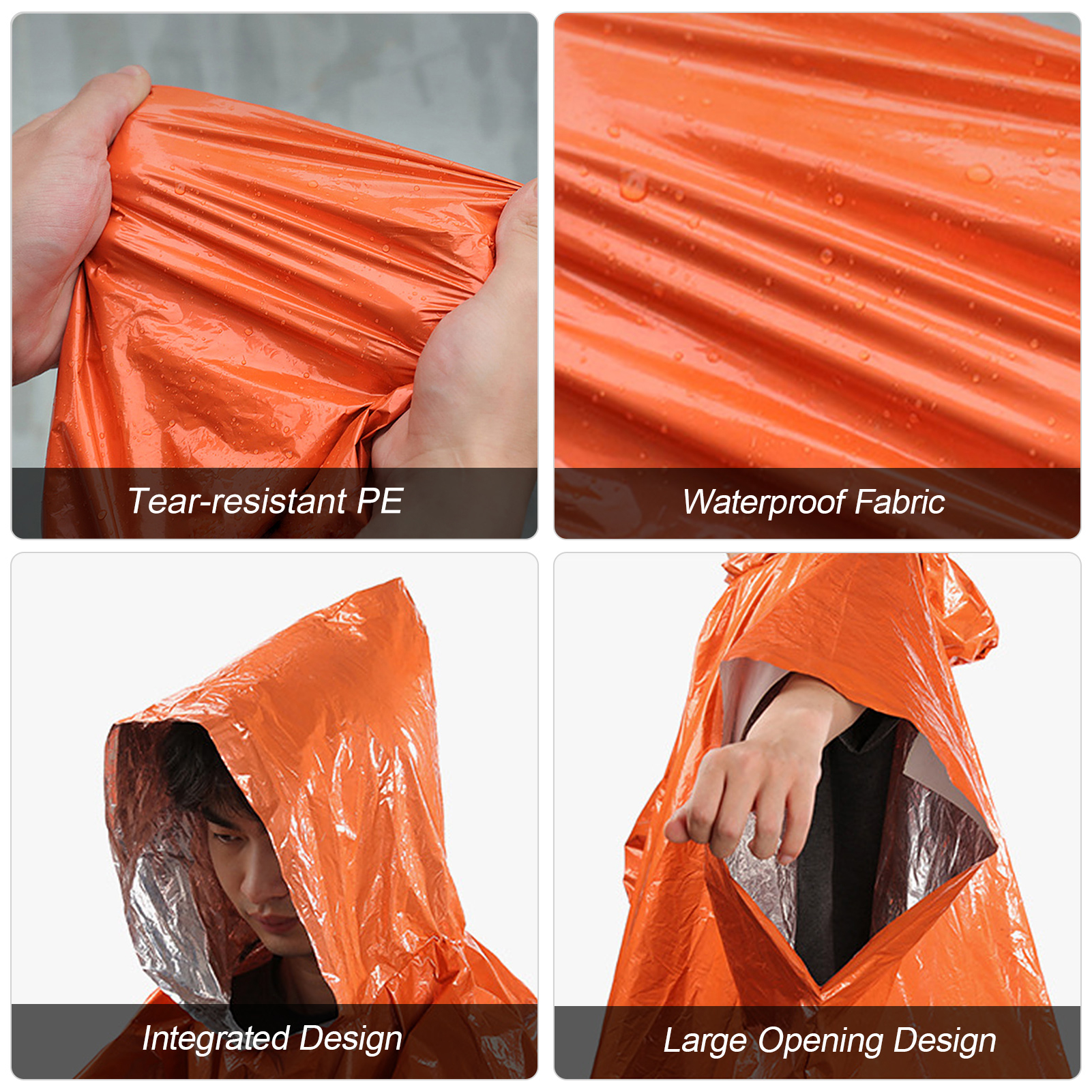 3-in-1 Thermal Emergency Rain  - Emergency Poncho Rain avis et prix