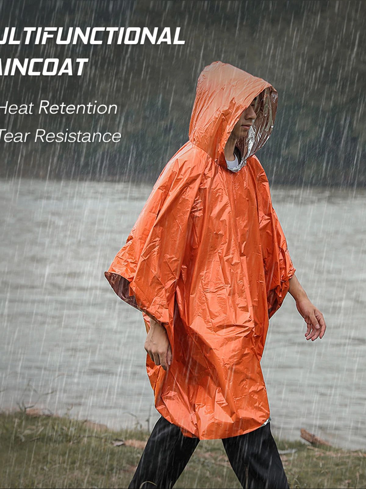3-in-1 Thermal Emergency Rain  - Emergency Poncho Rain avis et prix