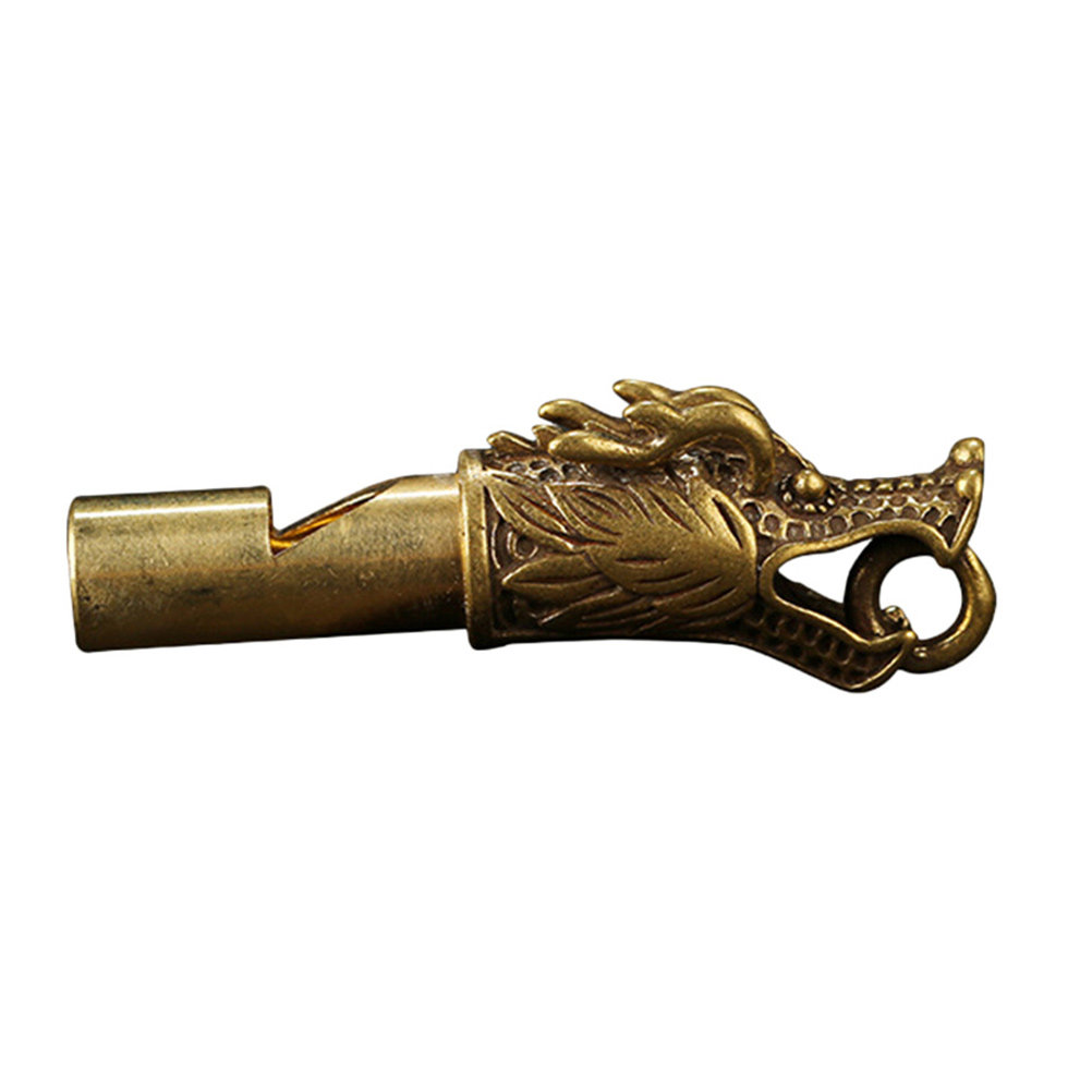 Brass Dragon Pattern Whistle L - Emergency Whistle Loud avis et prix