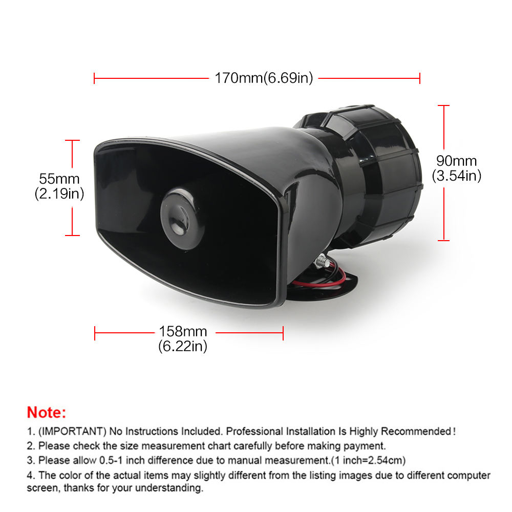 12V Speaker 130dB Wireless Ele - Emergency Whistle Loud avis et prix