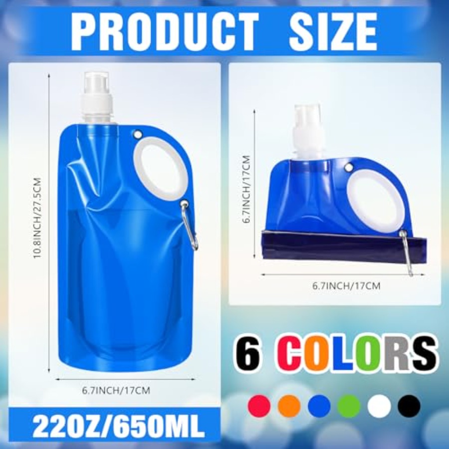 22 oz Collapsible Water Bottle - Water Bag Collapsible avis et prix