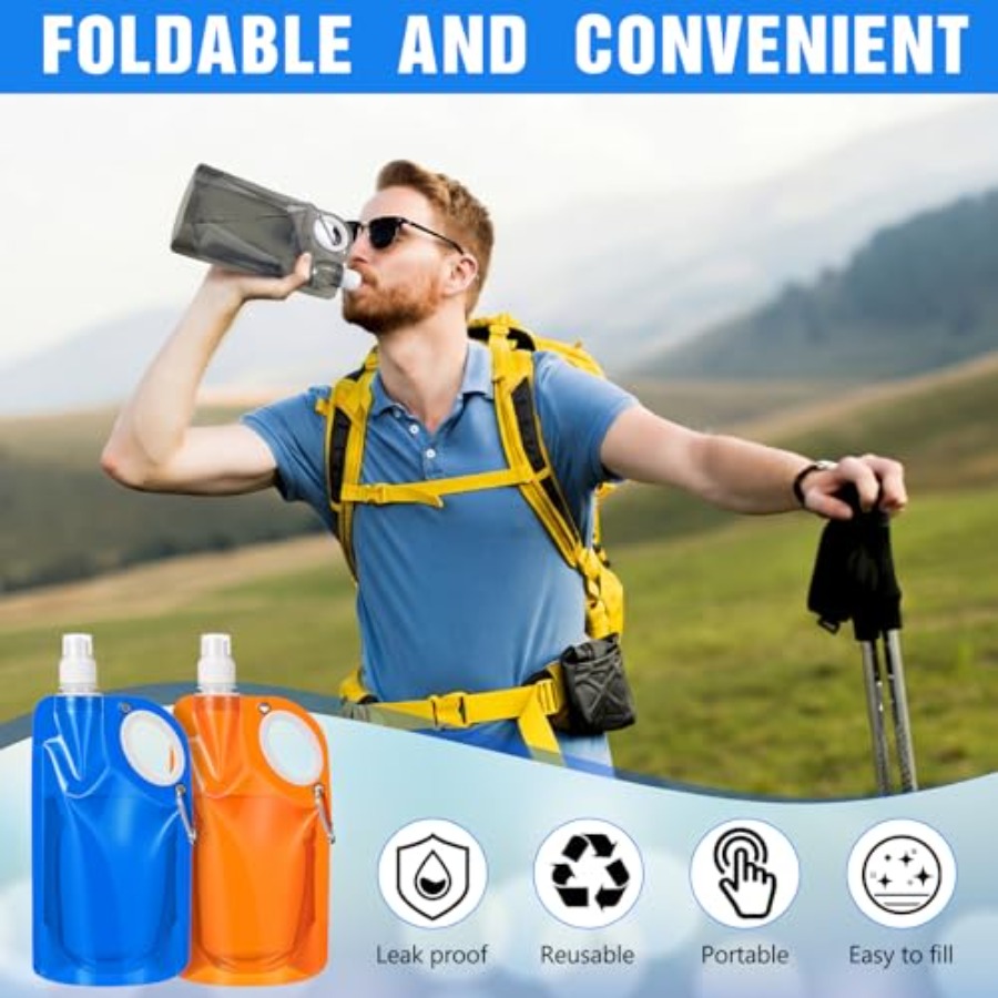22 oz Collapsible Water Bottle - Water Bag Collapsible avis et prix