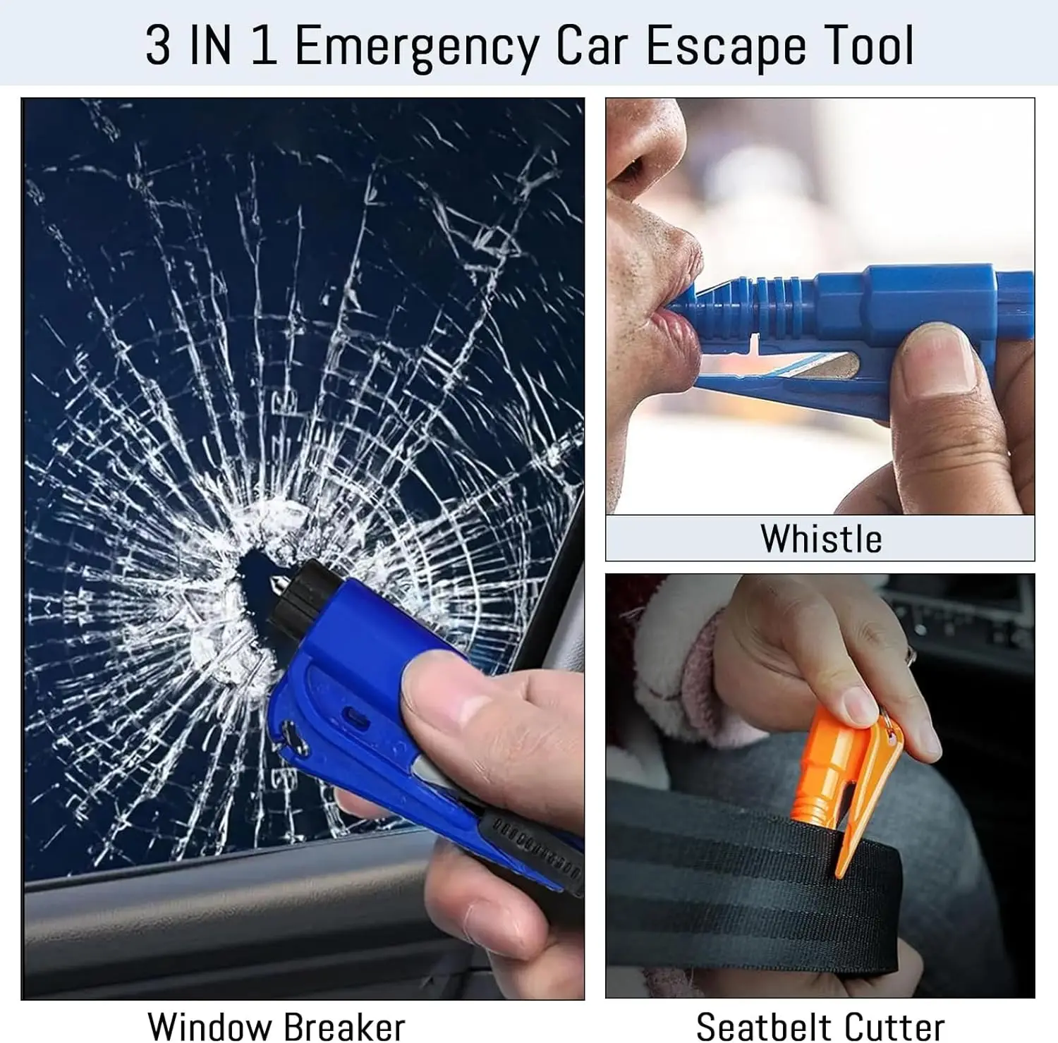 Safety Hammer Car Escape Tool  - Rescue Rope Throw avis et prix
