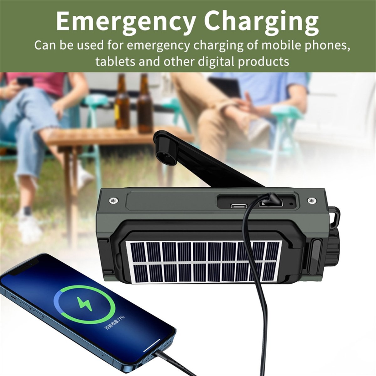 A26Z Portable Solar Radio, Eme - Solar Emergency Charger avis et prix