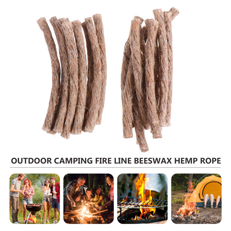 10Pcs Survival Wick Hemp Cord  - Fire Starting Kit avis et prix