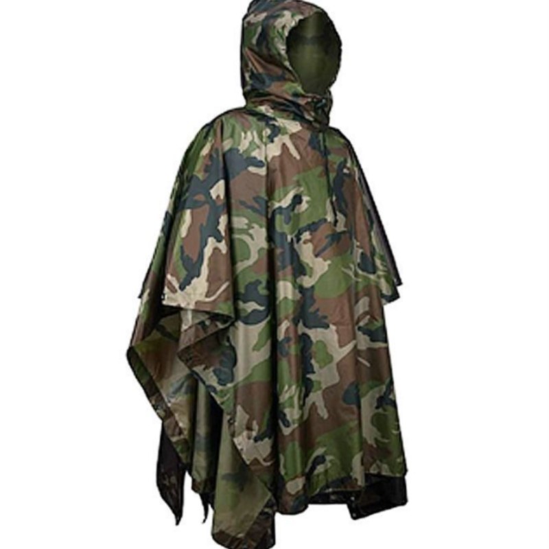 PVC/PU Camouflage Tactical Rai - Emergency Poncho Rain avis et prix