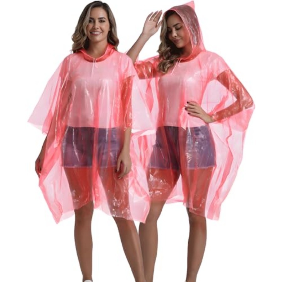 4/6/12 Pack Disposable Rain Po - Emergency Poncho Rain avis et prix