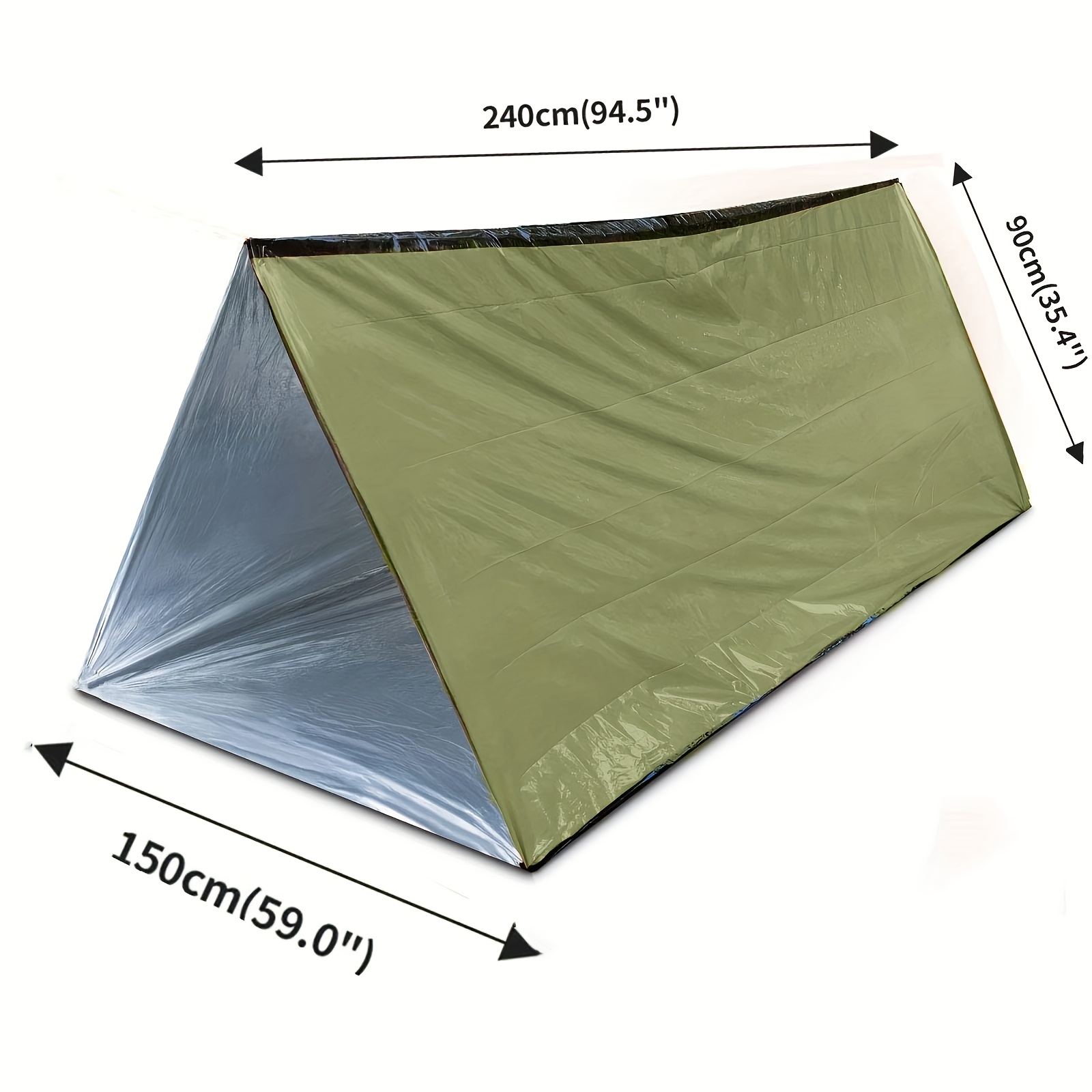 2Pcs Reflective Mylar Tent Lig - Emergency Mylar Tent avis et prix