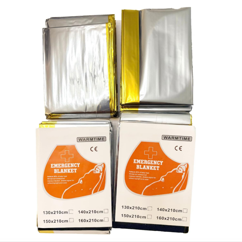 4 Pack Gold Silver Mylar Emerg - Survival Blanket Reflective avis et prix