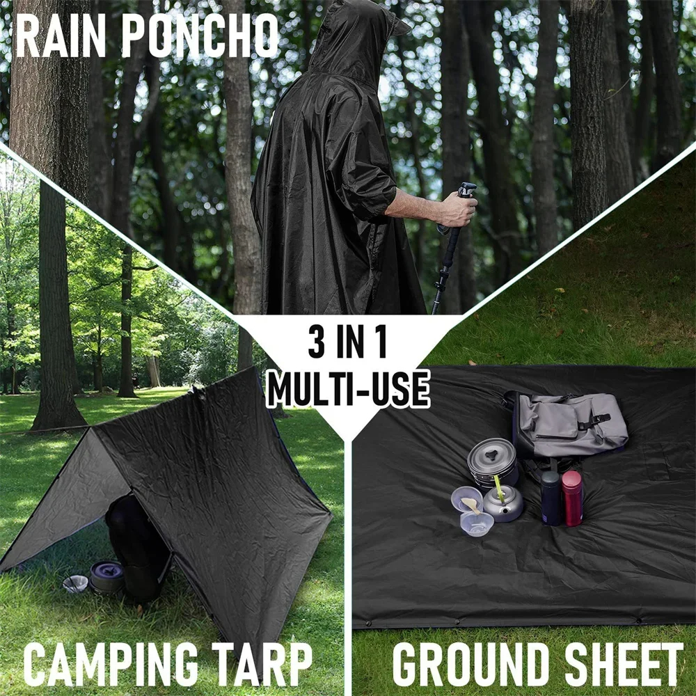 3 In 1 Outdoor Military Rainco - Emergency Poncho Rain avis et prix