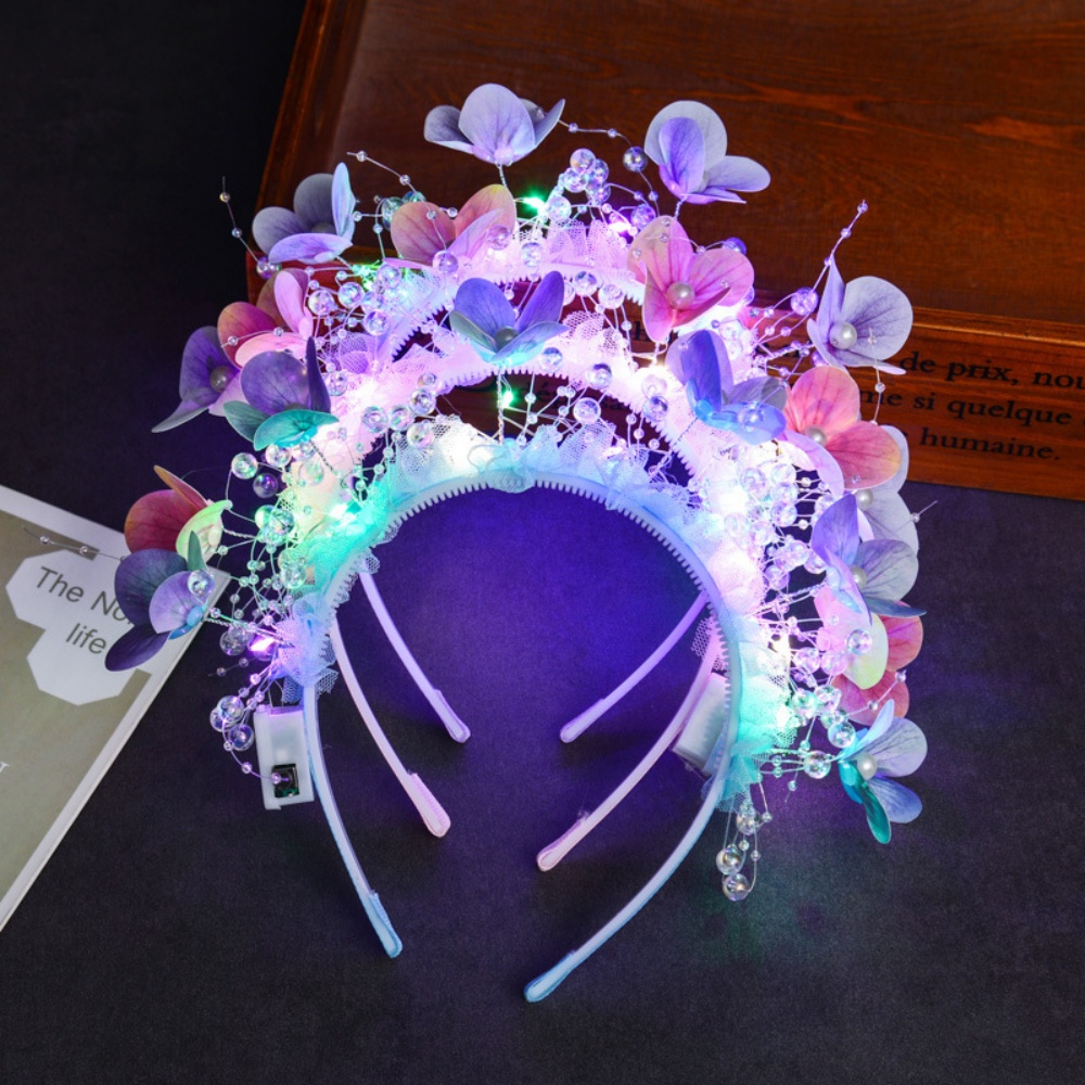 Glowing Flower Butterfly Headb - Sos Light Strobe avis et prix