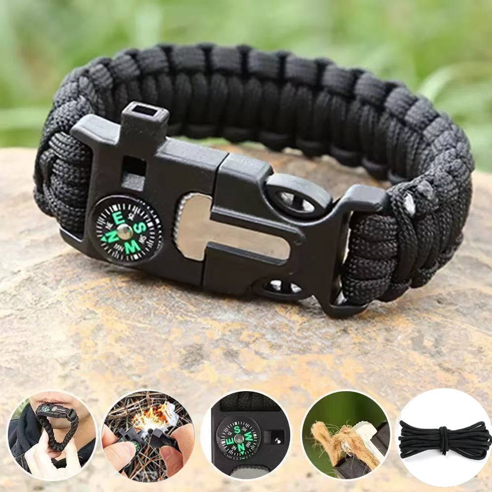 Five in One Compass Bracelet w - Fire Starting Kit avis et prix