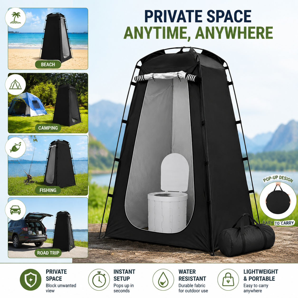 Outdoor Portable Privacy Tent  - Emergency Mylar Tent avis et prix
