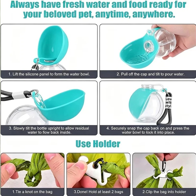 Portable 2-in-1 water bottle f - Water Bag Collapsible avis et prix