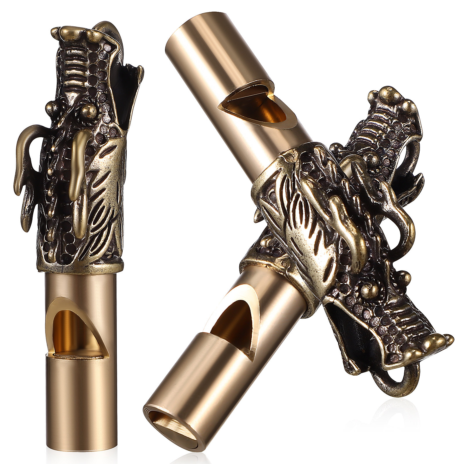 3Pcs Dragon Whistles Brass Ret - Emergency Whistle Loud avis et prix