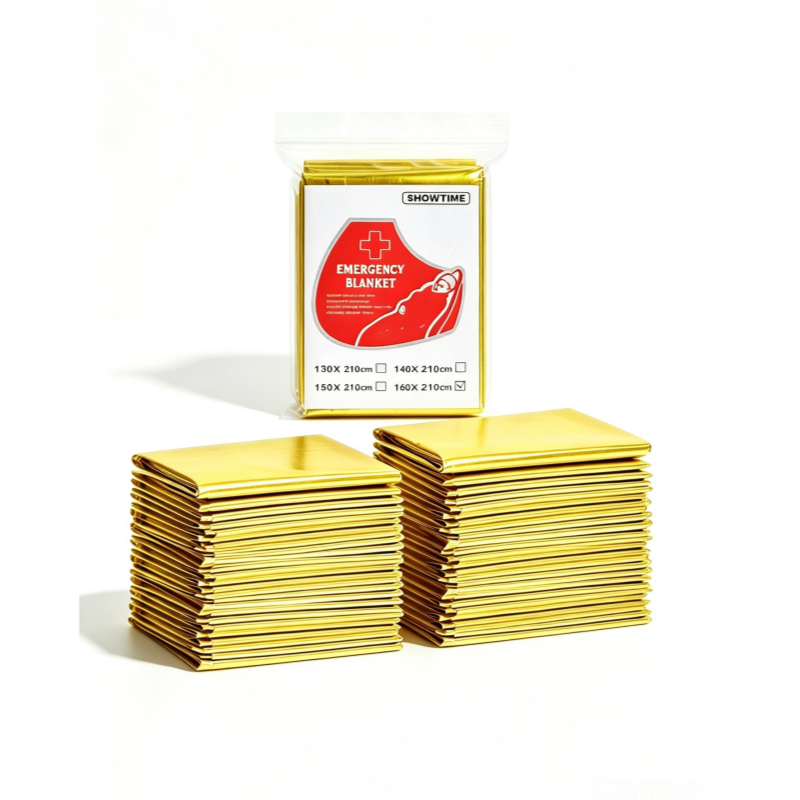 12PCS Large 160×210cm Gold Foi - Survival Blanket Reflective avis et prix