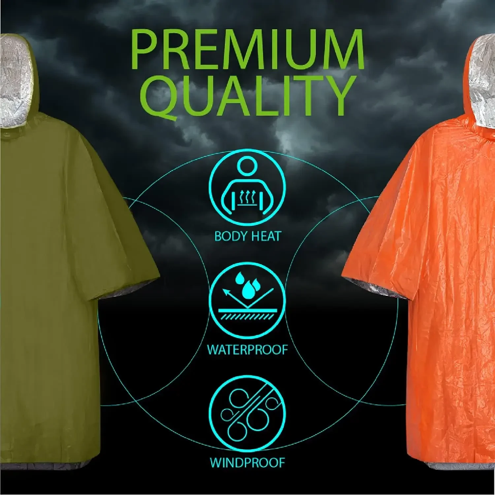 Emergency Rain Poncho Hood Reu - Emergency Poncho Rain avis et prix