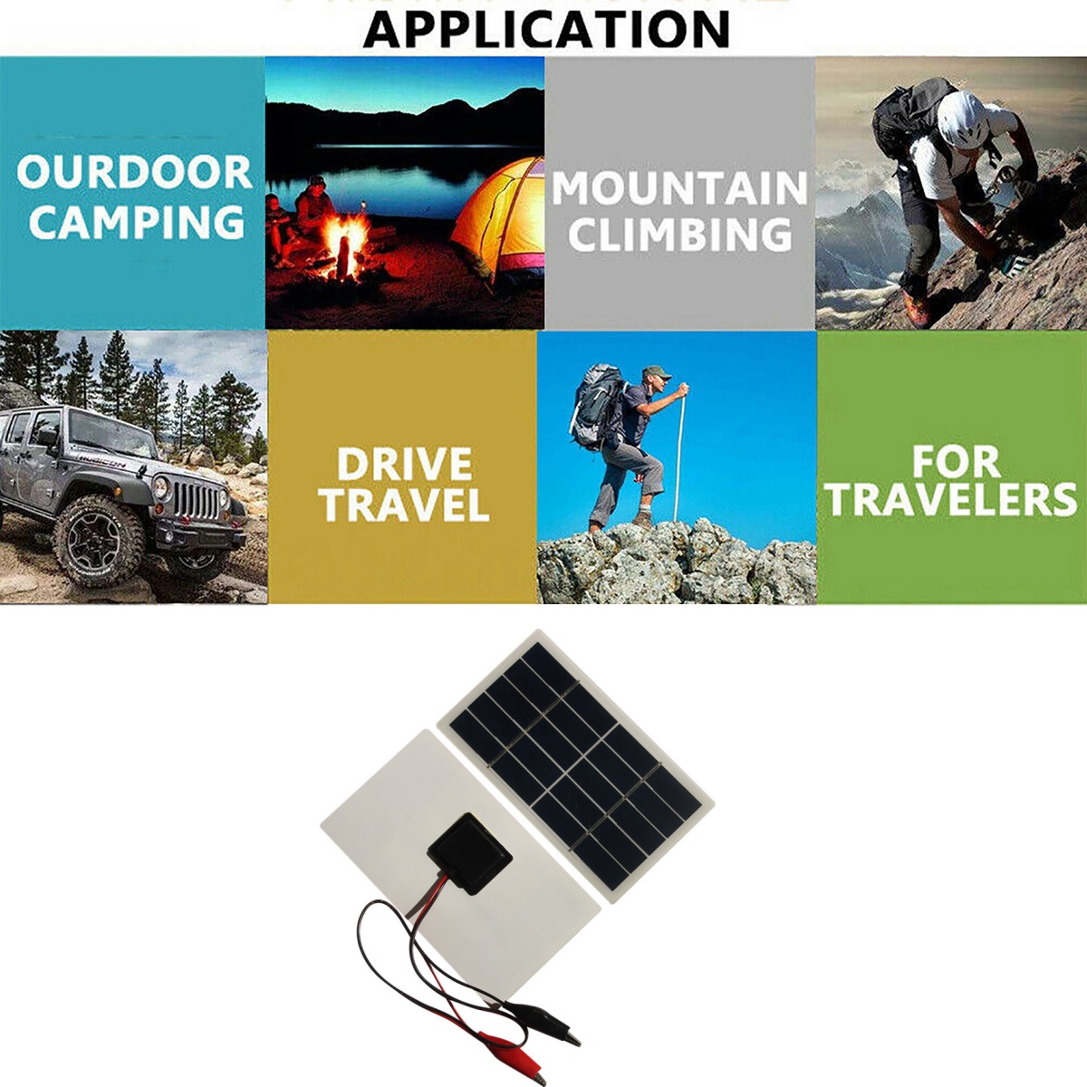 Wholesale Mini Solar Panel 5V  - Solar Emergency Charger avis et prix