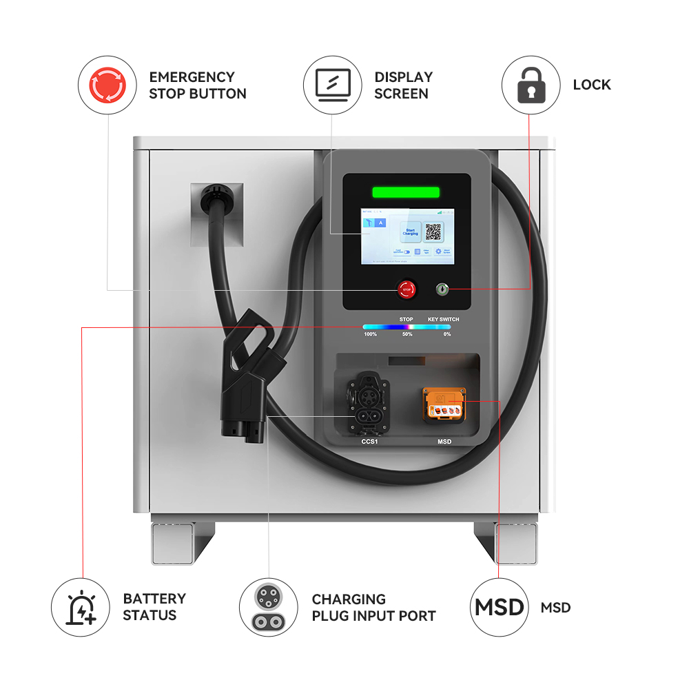 75KWH 141KWH Mobile Portable E - Solar Emergency Charger avis et prix